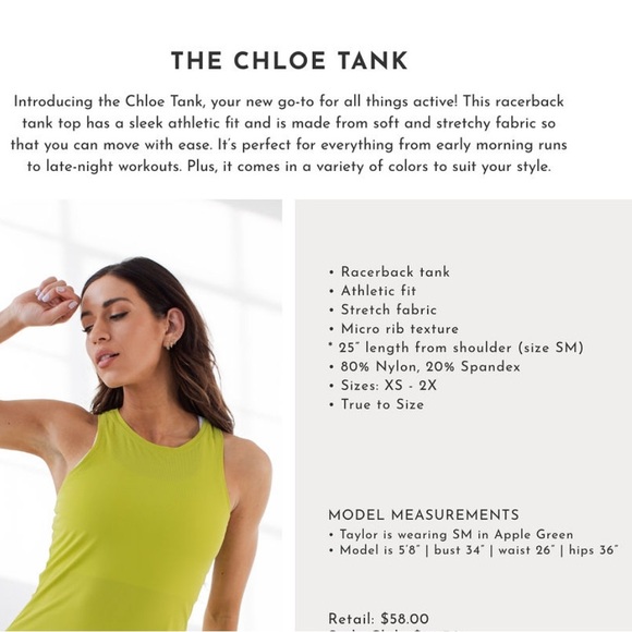 NEW SAVVI Chloe Tank XL - Picture 5 of 5